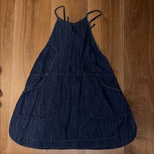 Free People Dark Blue Denim Midi Dress